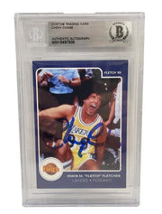 Chevy Chase signed Fletch trading card — Beckett Slabbed