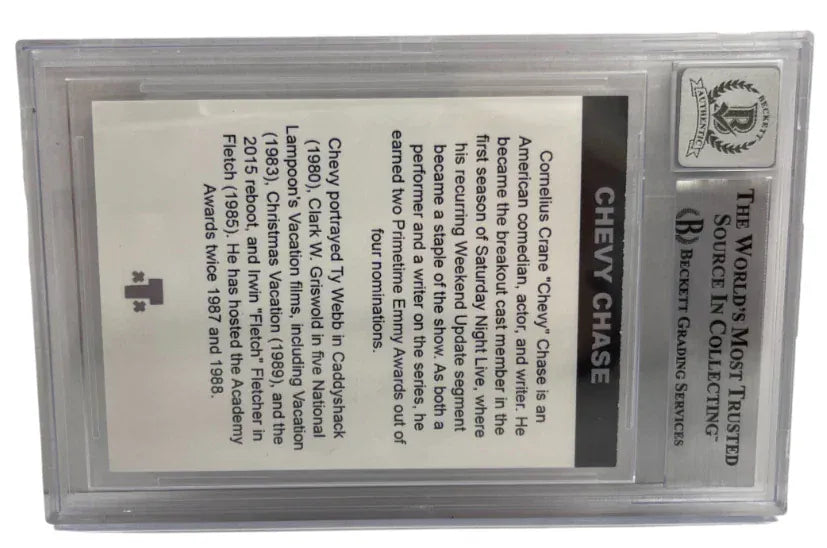 Chevy Chase signed Trading Card — alternate view