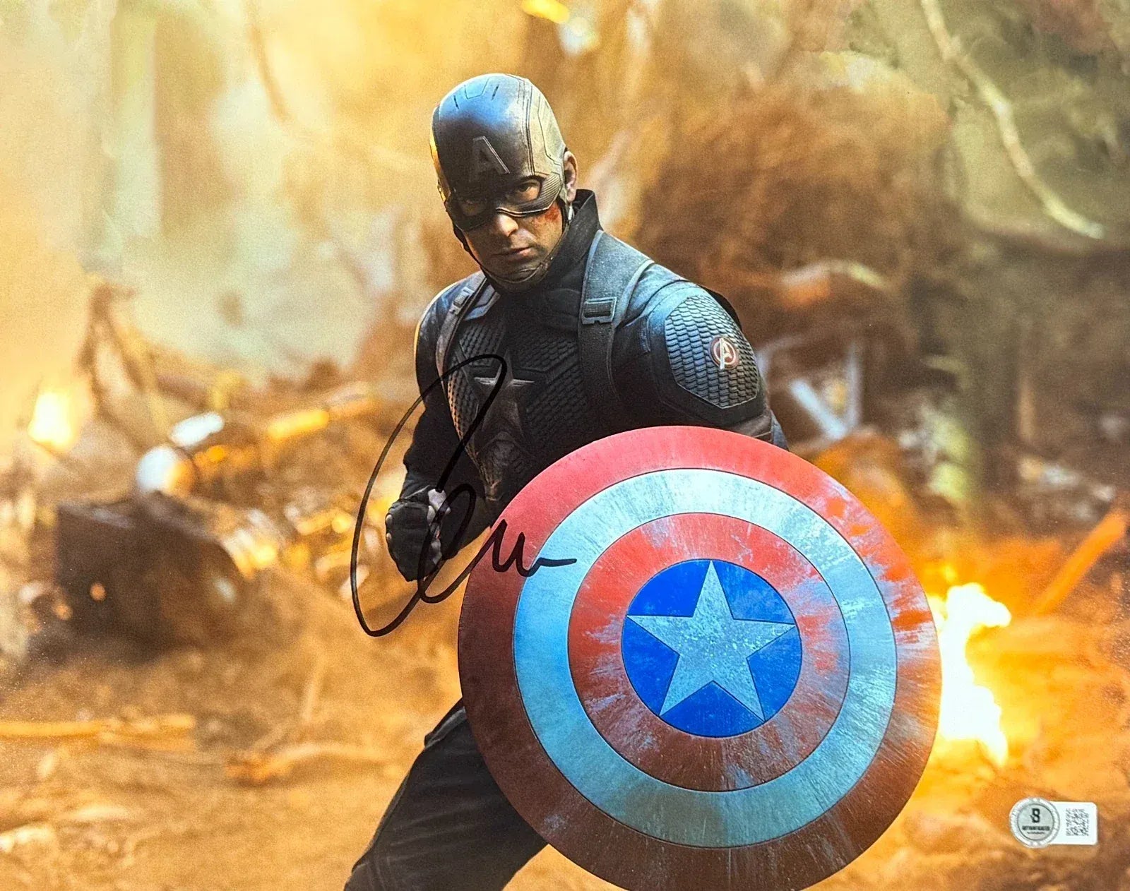 Chris Evans Authentic Autographed 11x14 Photo