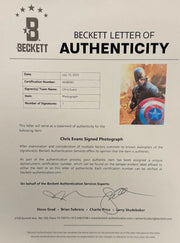 Chris Evans Authentic Autographed 11x14 Photo LOA