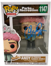 Chris Pratt Authentic Autographed Andy as Princess Rainbow Sparkle 1147 Parks and Recreation Funko Pop Figure