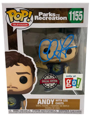 Chris Pratt Authentic Autographed Andy with Leg Casts 1155 Parks and Recreation Funko Pop Figure