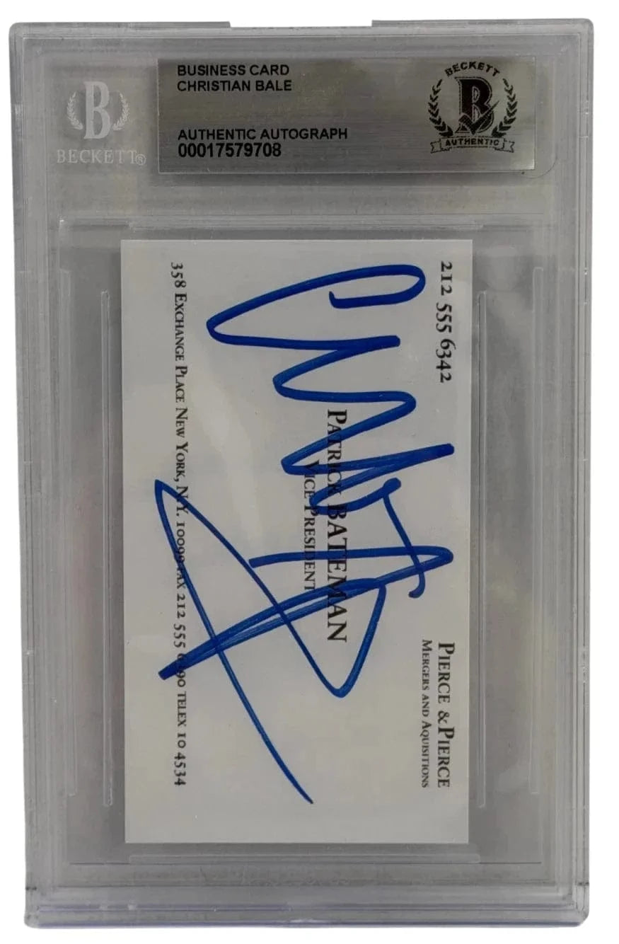 Christian Bale Signed Replica Prop from American Psycho Beckett COA - Item #2