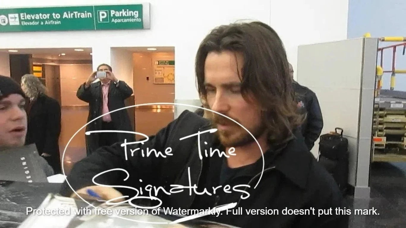 Christian Bale Signed Replica Prop from American Psycho Beckett COA - Item #1 - Alternate Angle