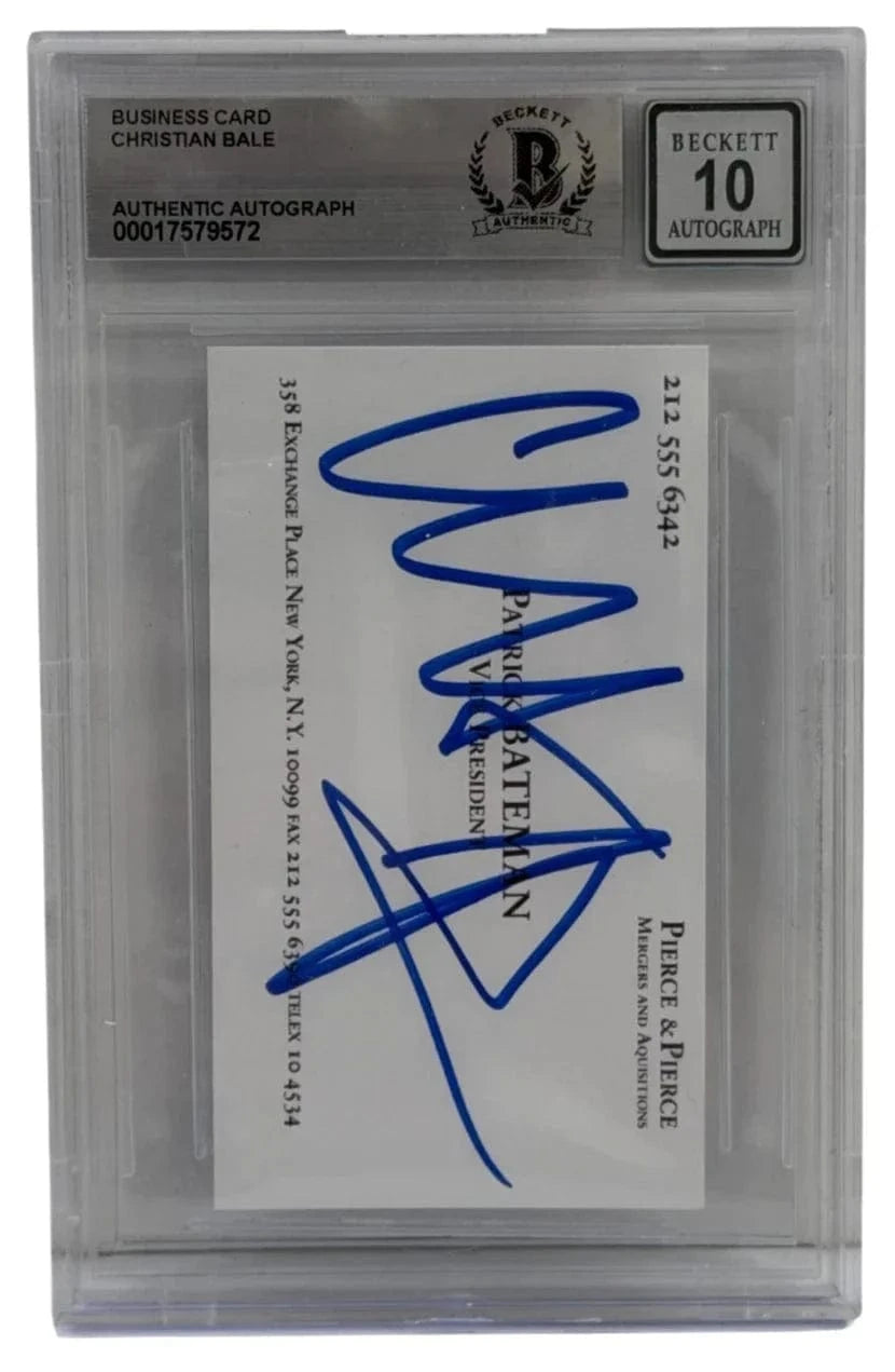 Christian Bale Signed Replica Prop from American Psycho Beckett COA - Item #1