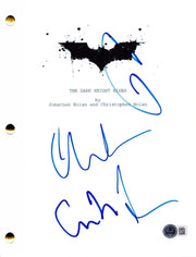 Christian Bale, Tom Hardy & Christopher Nolan Authentic Autographed The Dark Knight Rises Script