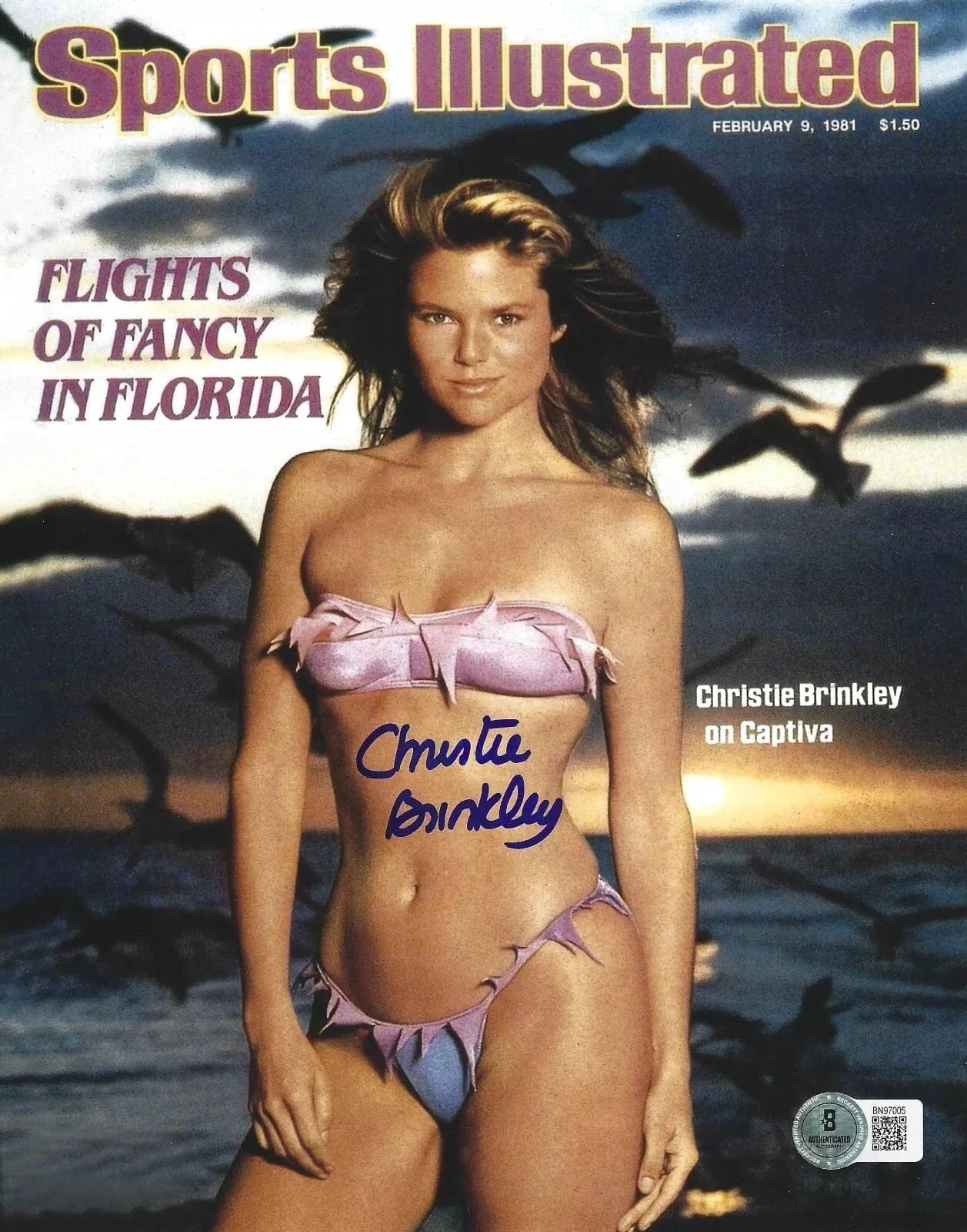 Christie Brinkley Authentic Autographed 8x10 Photo