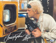 Christopher Lloyd signed Back to the Future 11x14 photo — Beckett Witness COA