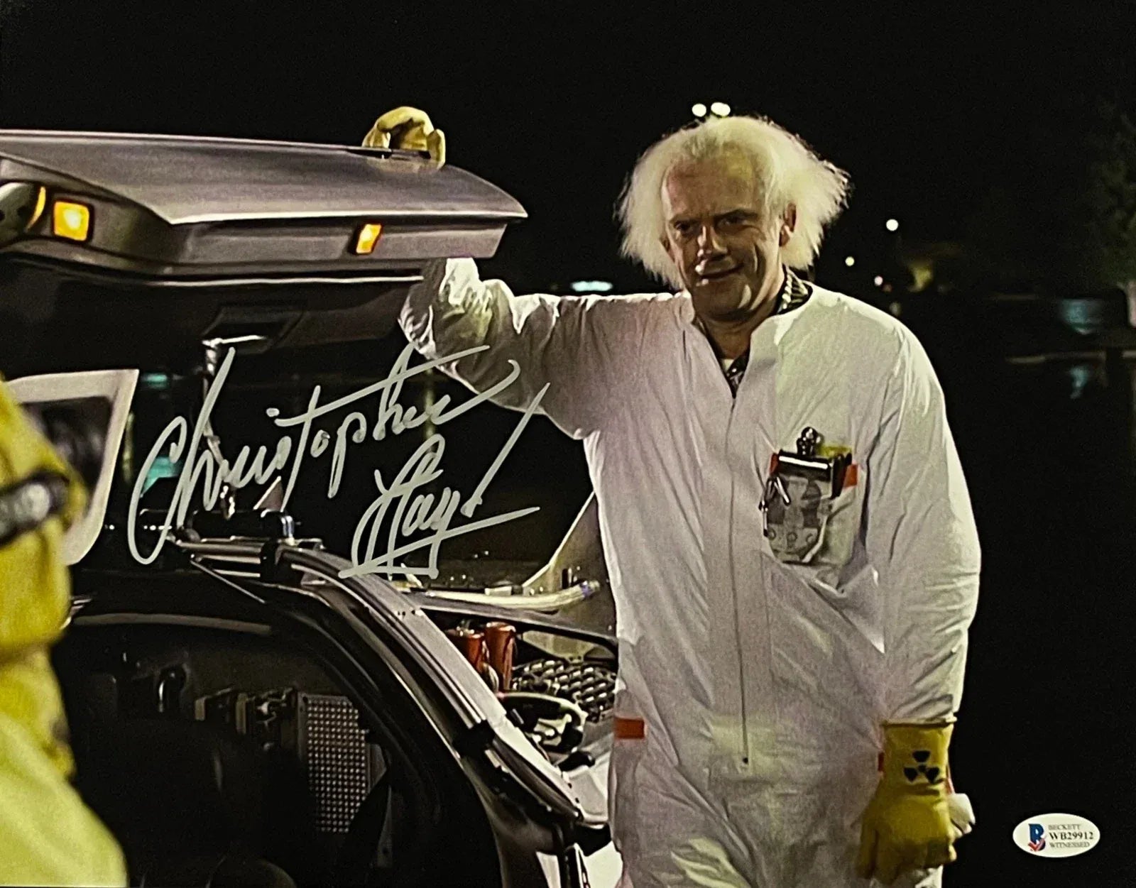 Christopher Lloyd signed Back to the Future 11x14 photo — Beckett Witness COA