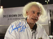 Christopher Lloyd signed Back to the Future 11x14 photo — Beckett Witness COA