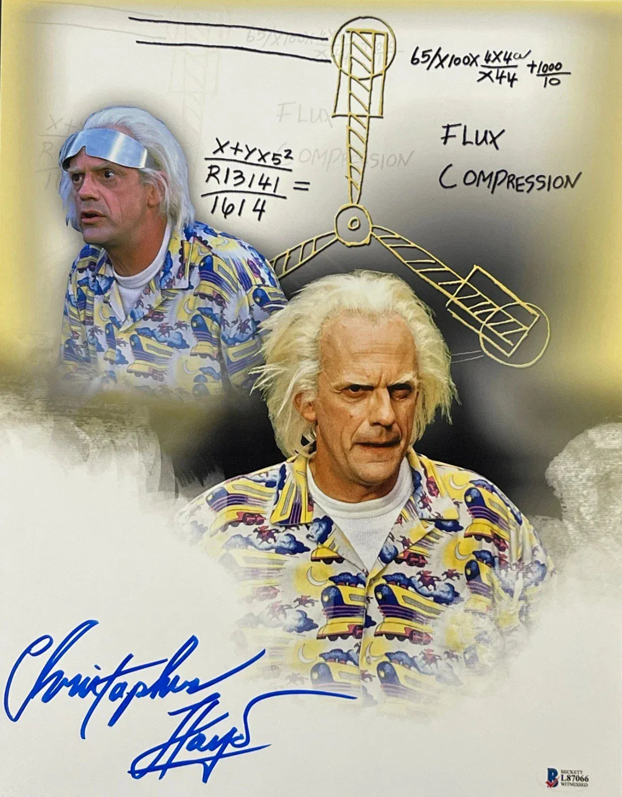 Christopher Lloyd signed Back to the Future 11x14 photo — Beckett Witness COA