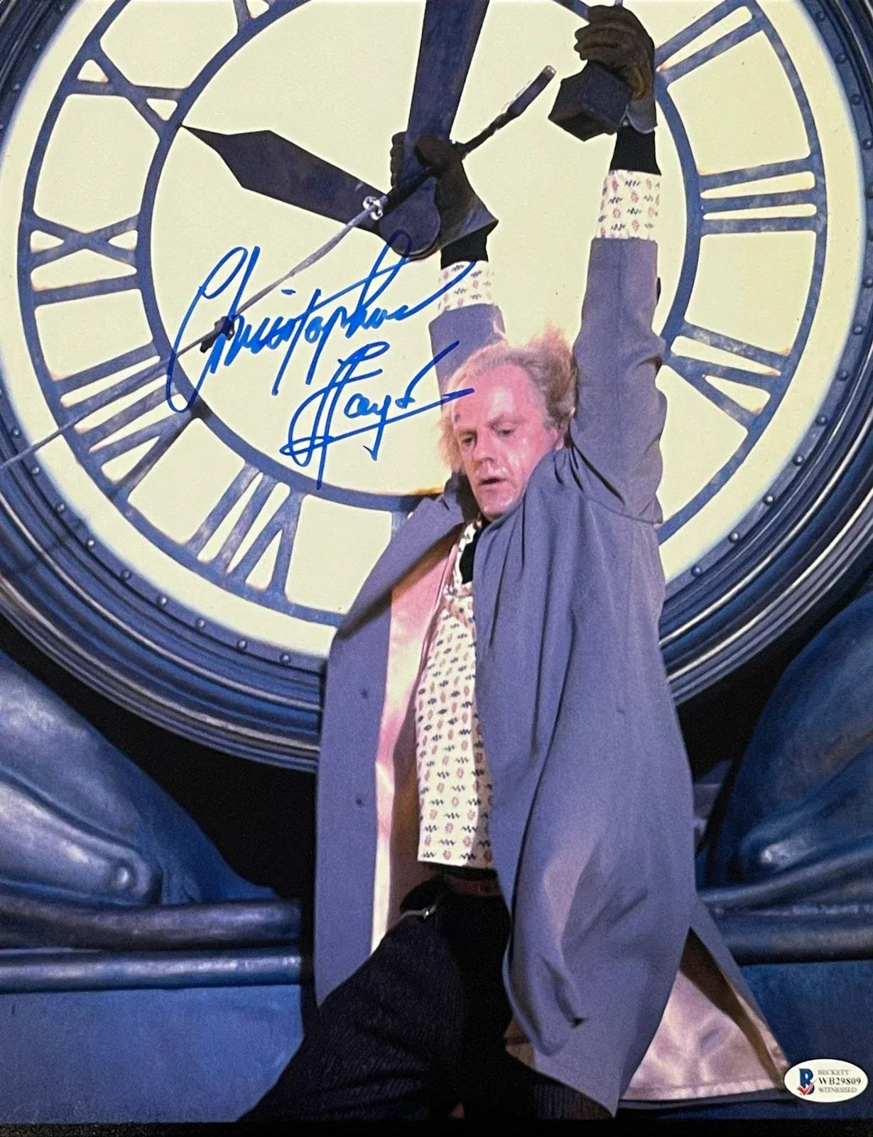 Christopher Lloyd signed Back to the Future 11x14 photo — Beckett Witness COA