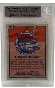 Christopher Lloyd Signed Trading Card from Back to the Future Beckett COA - Item #1 - Detail View