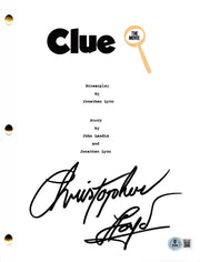 Christopher Lloyd signed Clue movie script — Beckett authenticated