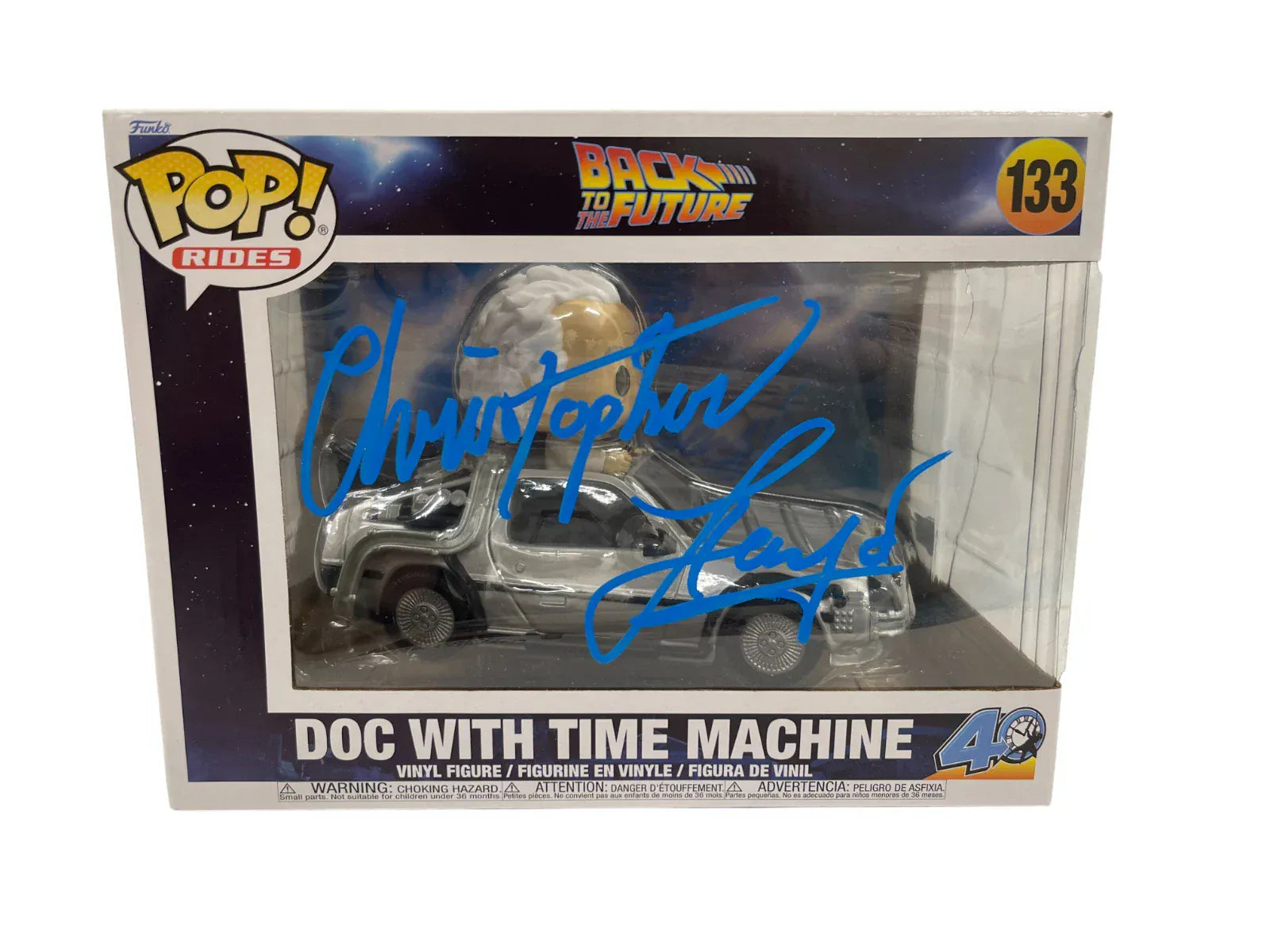 Christopher Lloyd signed Doc with Time Machine Back to the Future Funko Pop #133 — Beckett