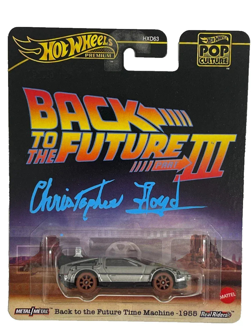 Christopher Lloyd signed Hot Wheels DeLorean Back to the Future — Beckett Witness