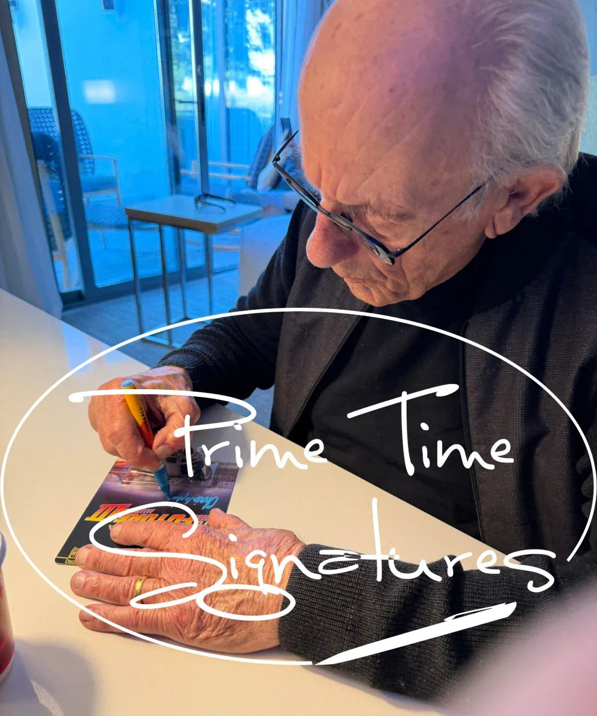 Christopher Lloyd signed Hot Wheels Delorean — alternate view