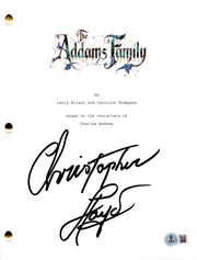 Christopher Lloyd signed The Addams Family movie script — Beckett authenticated