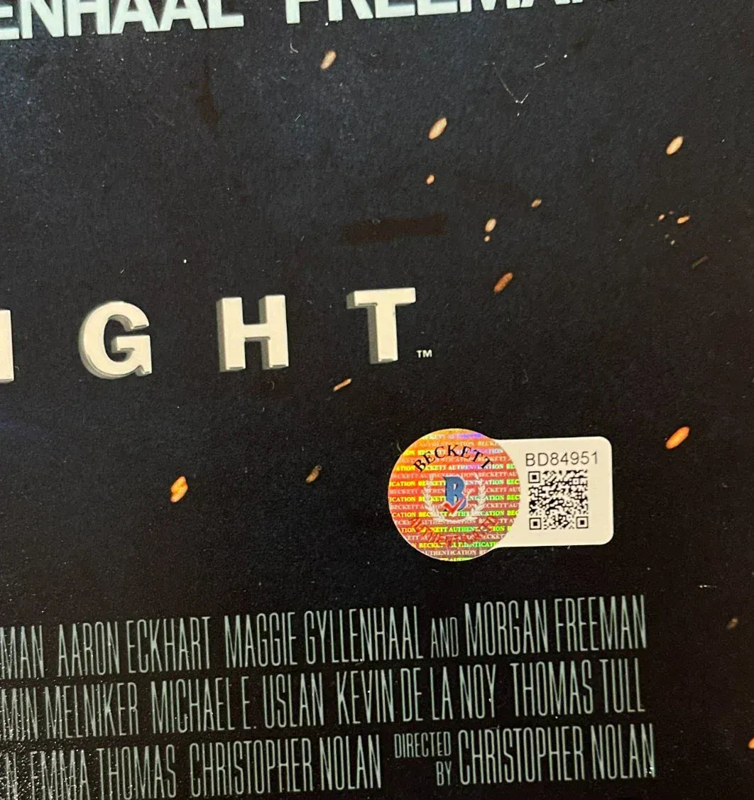 Christopher Nolan Signed 12x18 Poster Beckett COA - Item #1 - Detail View