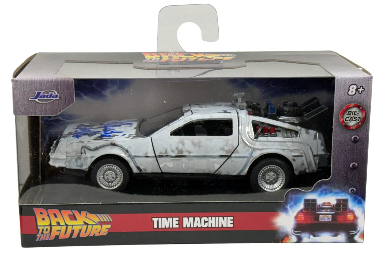 Claudia Wells Back to the Future Diecast Delorean 1:32 - side view
