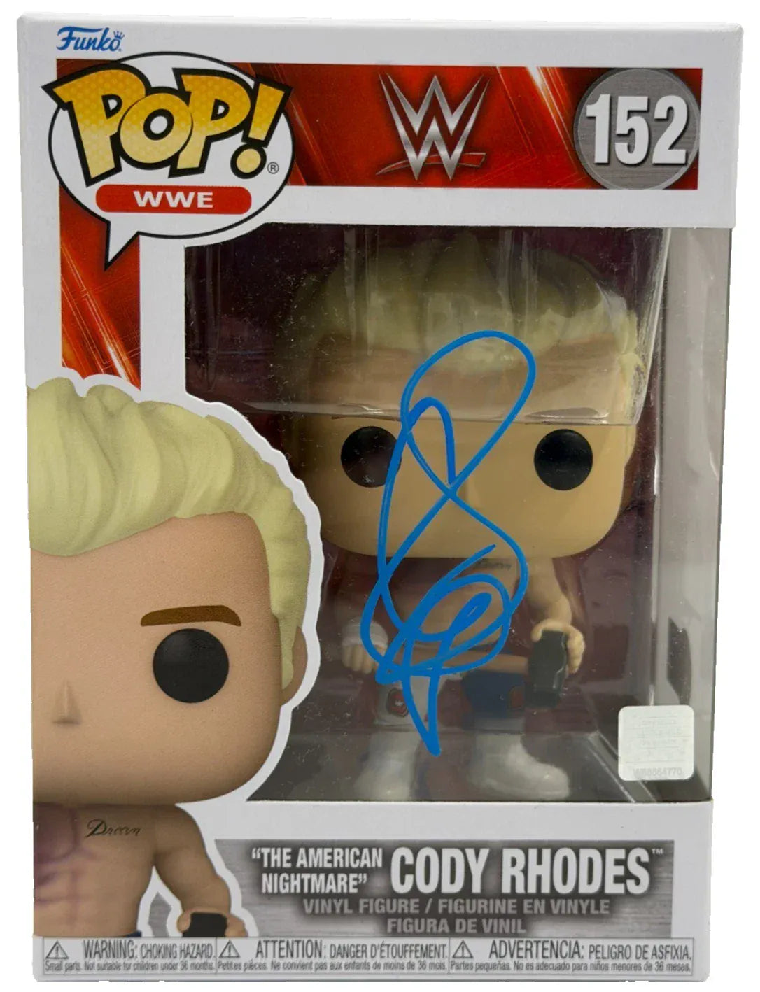 Cody Rhodes signed American Nightmare WWE Funko Pop #152 — Beckett authenticated