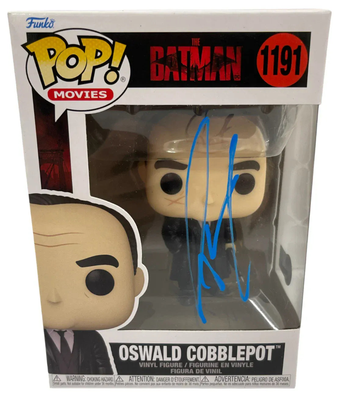 Colin Farrell Oswald autographed Funko Pop #1191 with certificate of authenticity