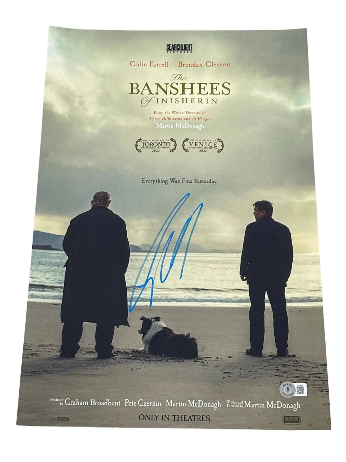 Colin Farrell Signed 12x18 Photo from The Banshees of Inisherin Beckett COA