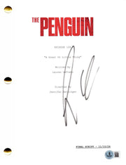 Colin Farrell Signed Complete Movie Script from The Penguin Beckett COA - Item #2