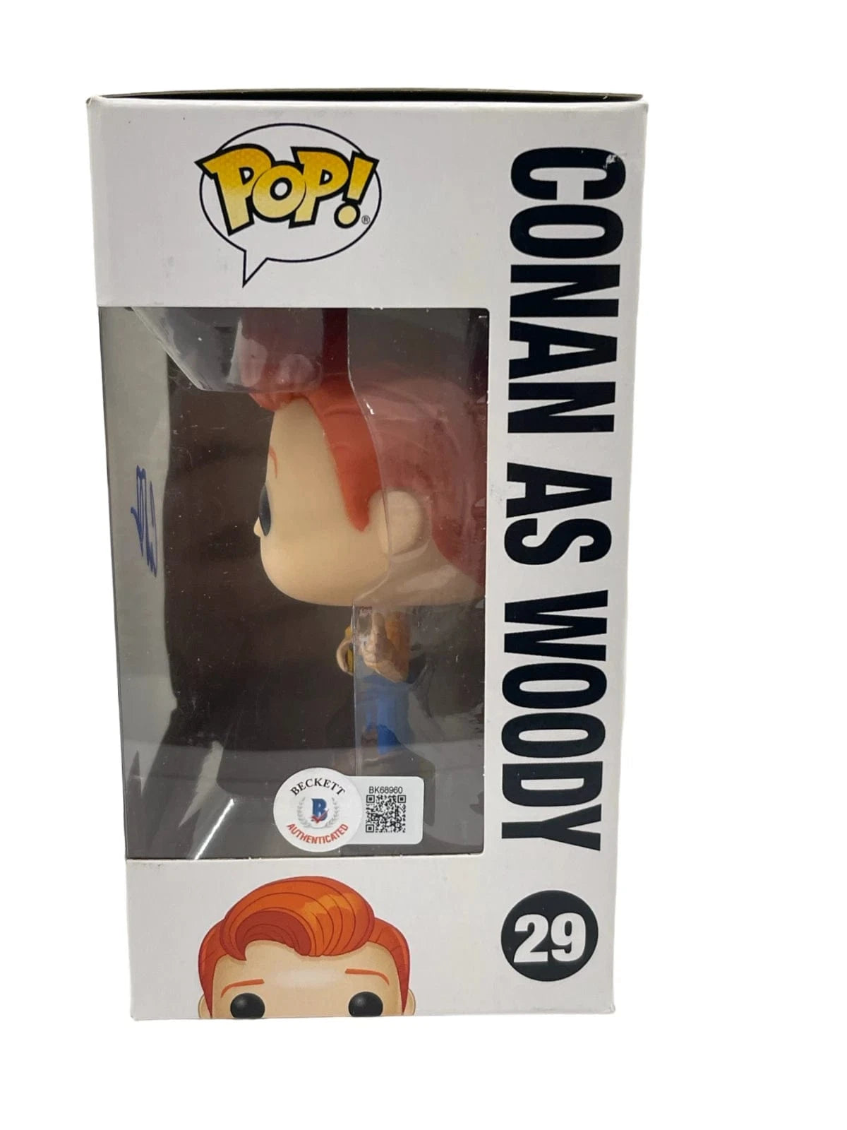 Conan O'Brien Signed Funko from Toy Story Beckett COA - Detail View