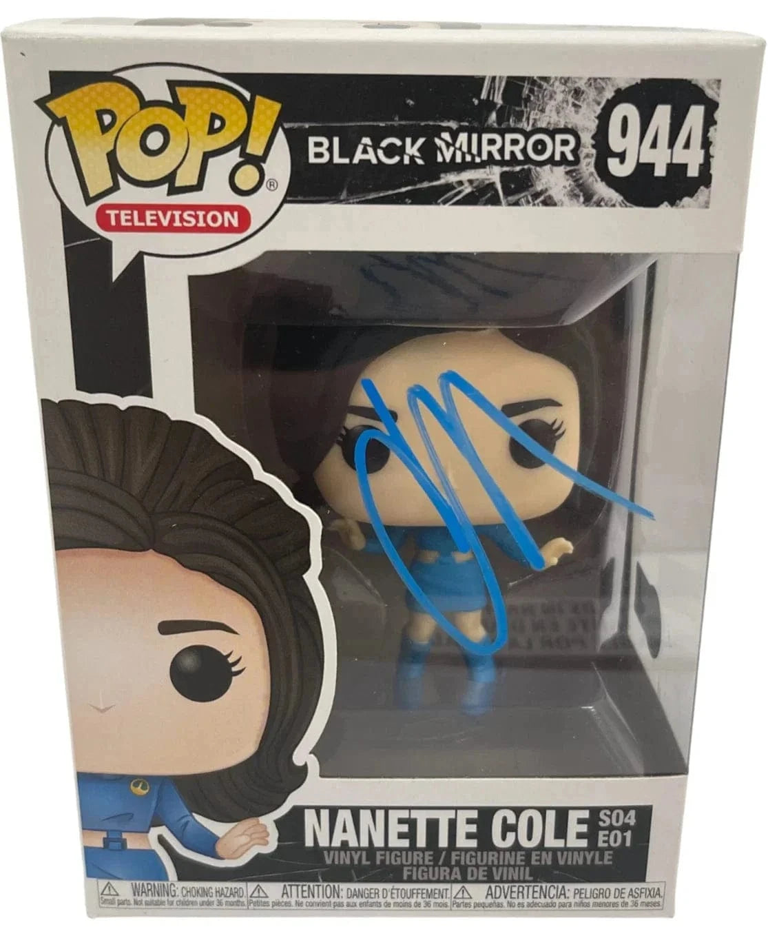Cristin Milioti Authentic Autographed Nanette Cole Black Mirror 944 Funko Pop Figure