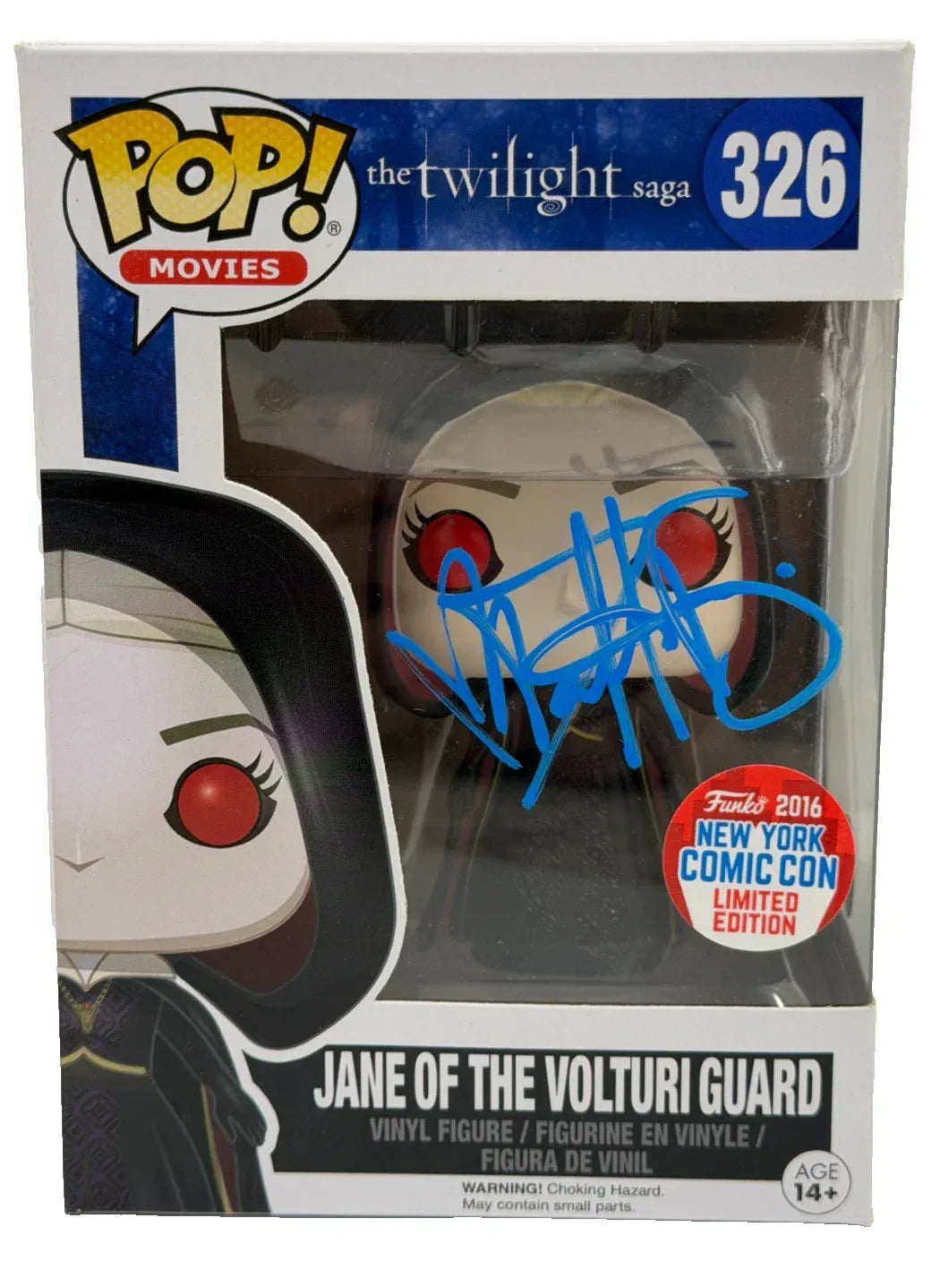 Dakota Fanning Authentic Autographed Jane of the Volturi Guard Twilight 326 Funko Pop Figure