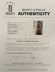 Daniel Day Lewis autographed 11x14 photo - signature closeup with COA