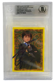 Daniel Radcliffe Authentic Autographed Harry Potter Philosphers Stone Card 2001 Sticker #4