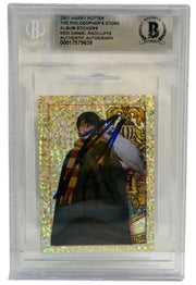 Daniel Radcliffe Authentic Autographed Harry Potter Philosphers Stone Card 2001 Sticker #2