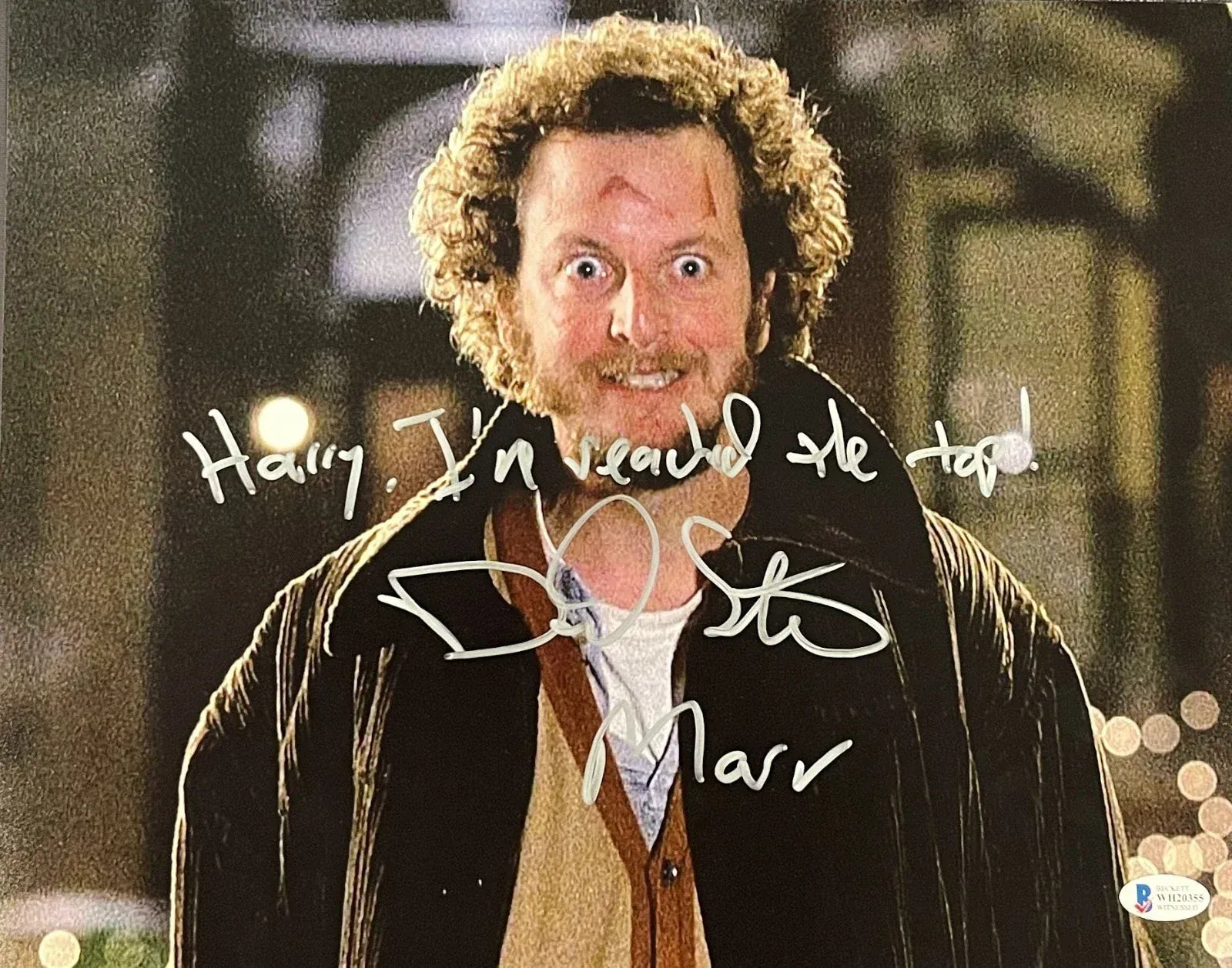 Daniel Stern Signed 11x14 Photo from Home Alone Beckett Witness COA - Item #5