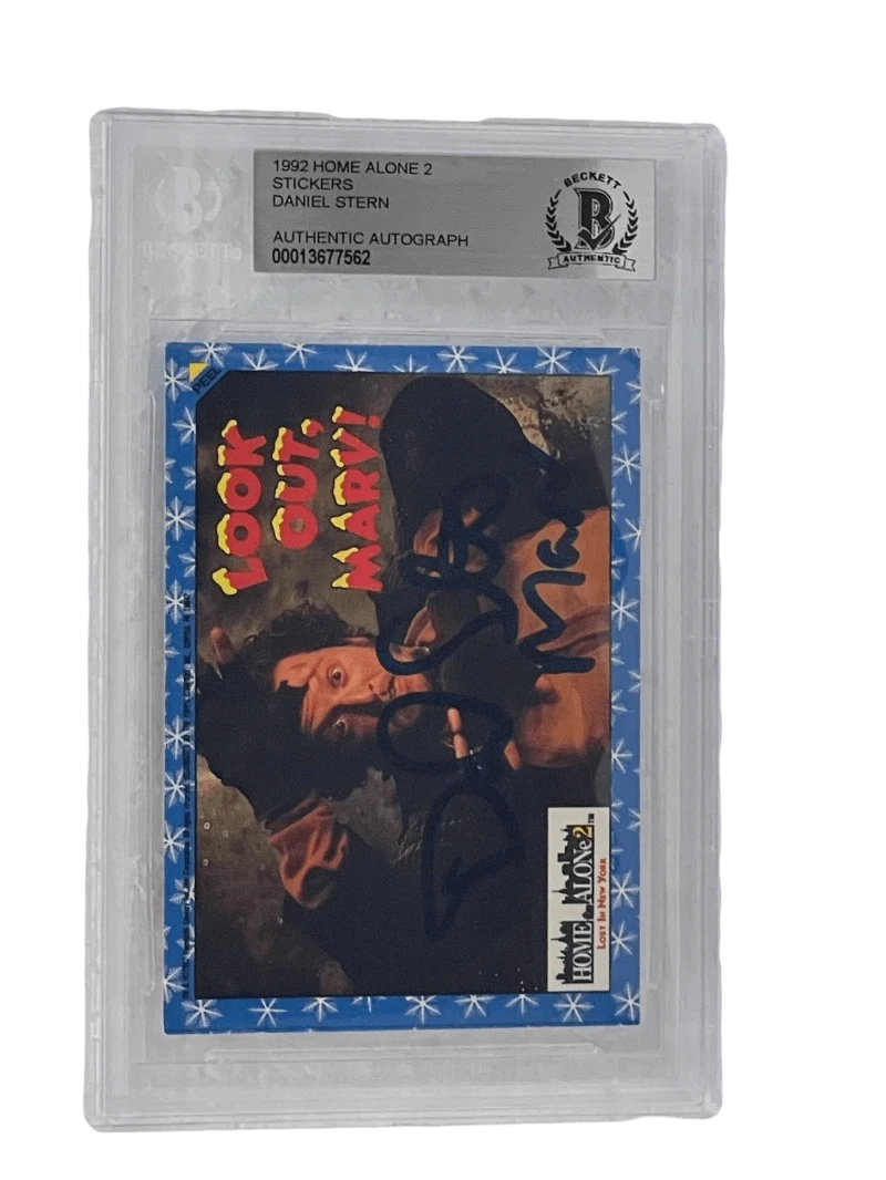 Daniel Stern Authentic Autographed Home Alone Topps Trading Card Sticker #3