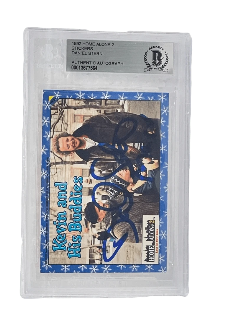 Daniel Stern Authentic Autographed Home Alone Topps Trading Card Sticker #2