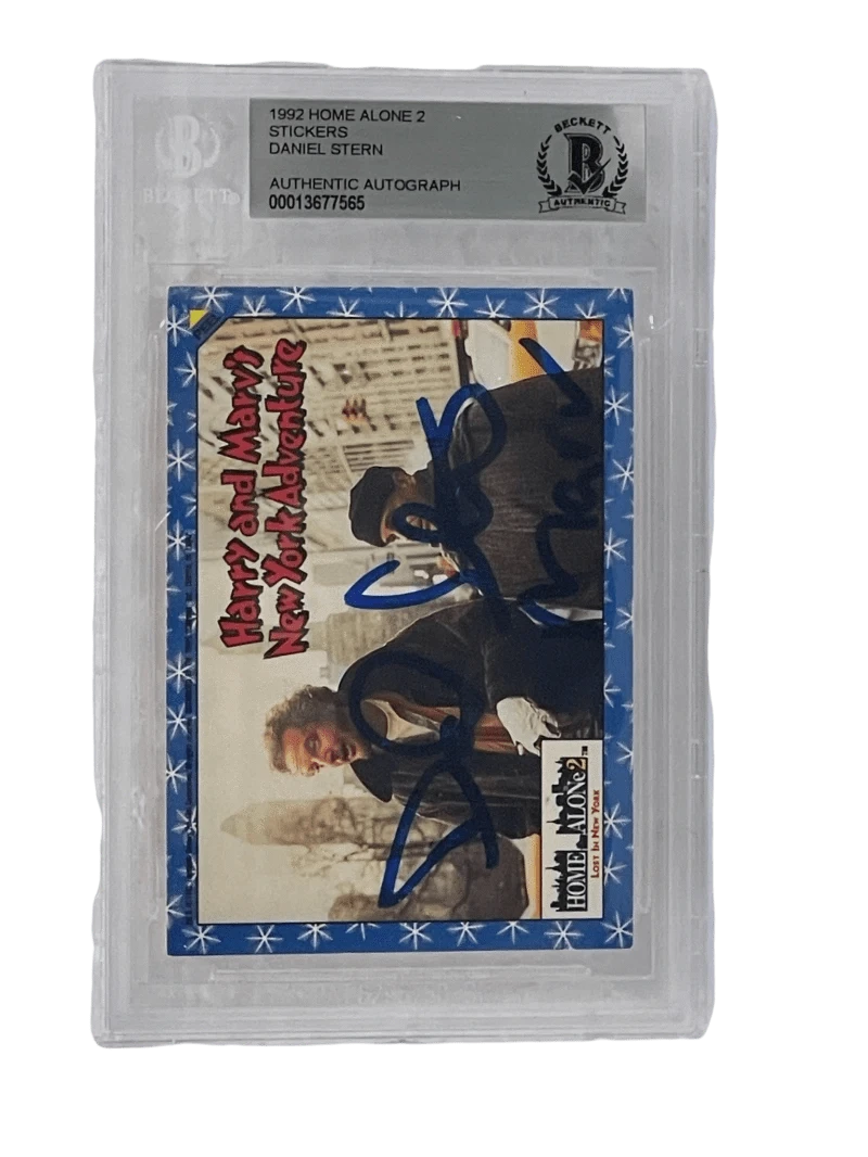 Daniel Stern Authentic Autographed Home Alone Topps Trading Card Sticker