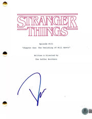 David Harbour Signed Script from Stranger Things Beckett COA