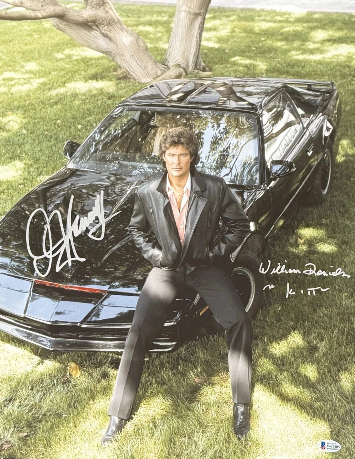David Hasselhoff Signed 16x20 Photo from Knight Rider Beckett COA - Item #1