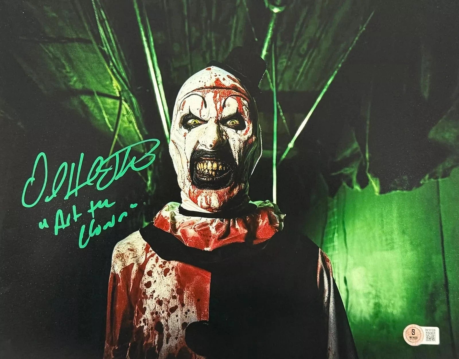 David Howard Thornton Signed 11x14 Photo from Terrifier Beckett COA - Item #15