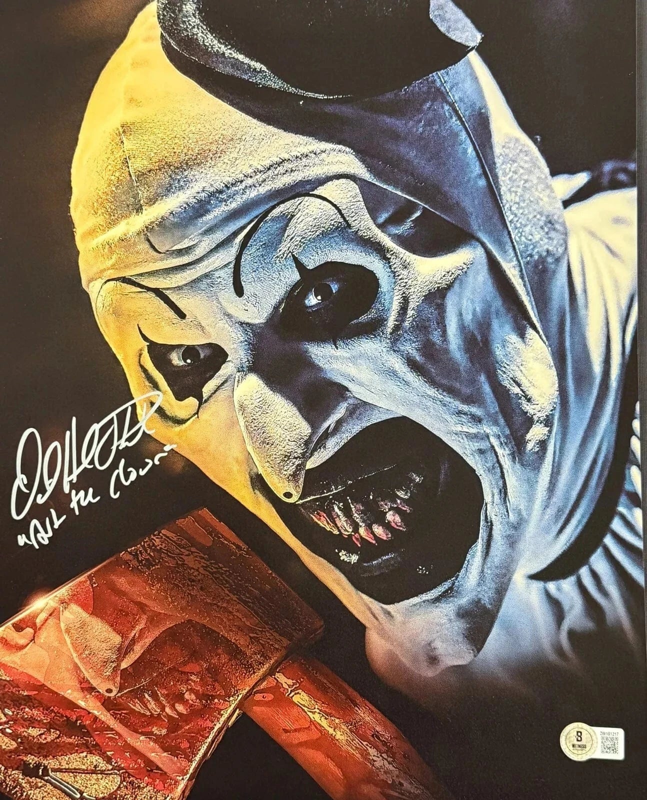 David Howard Thornton Signed 11x14 Photo from Terrifier Beckett COA - Item #13