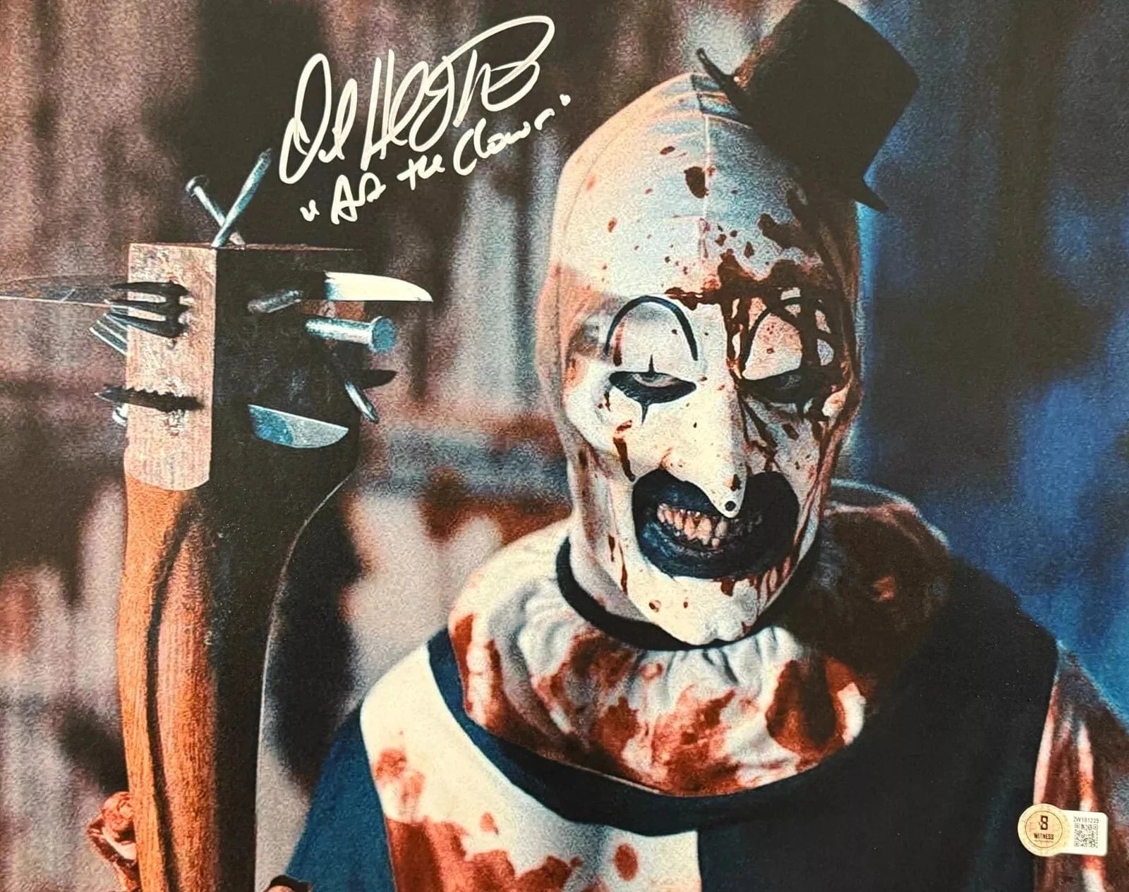 David Howard Thornton Signed 11x14 Photo from Terrifier Beckett COA - Item #5