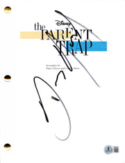Dennis Quaid signed The Parent Trap script with Beckett Hologram & QR Code