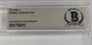 Denzel Washington Signed Playbill Beckett COA - Detail View