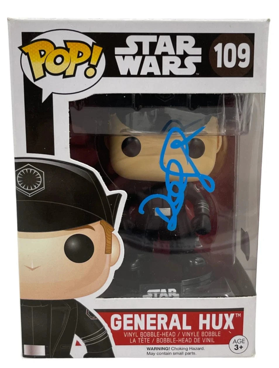 Domhnall Gleeson Authentic Autographed General Hux Star Wars 109 Funko Pop Figure