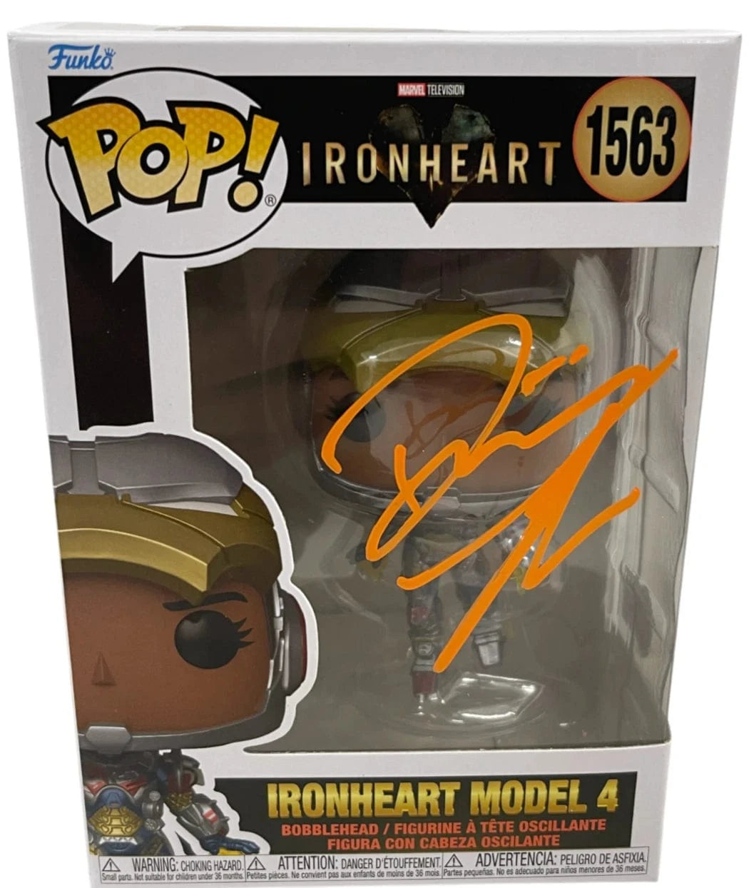 Dominique Thorne Authentic Autographed Ironheart Model 4 1563 Ironheart Funko Pop Figure