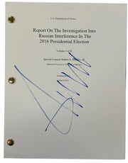Donald Trump Authentic Autographed Full Muller Report 2016