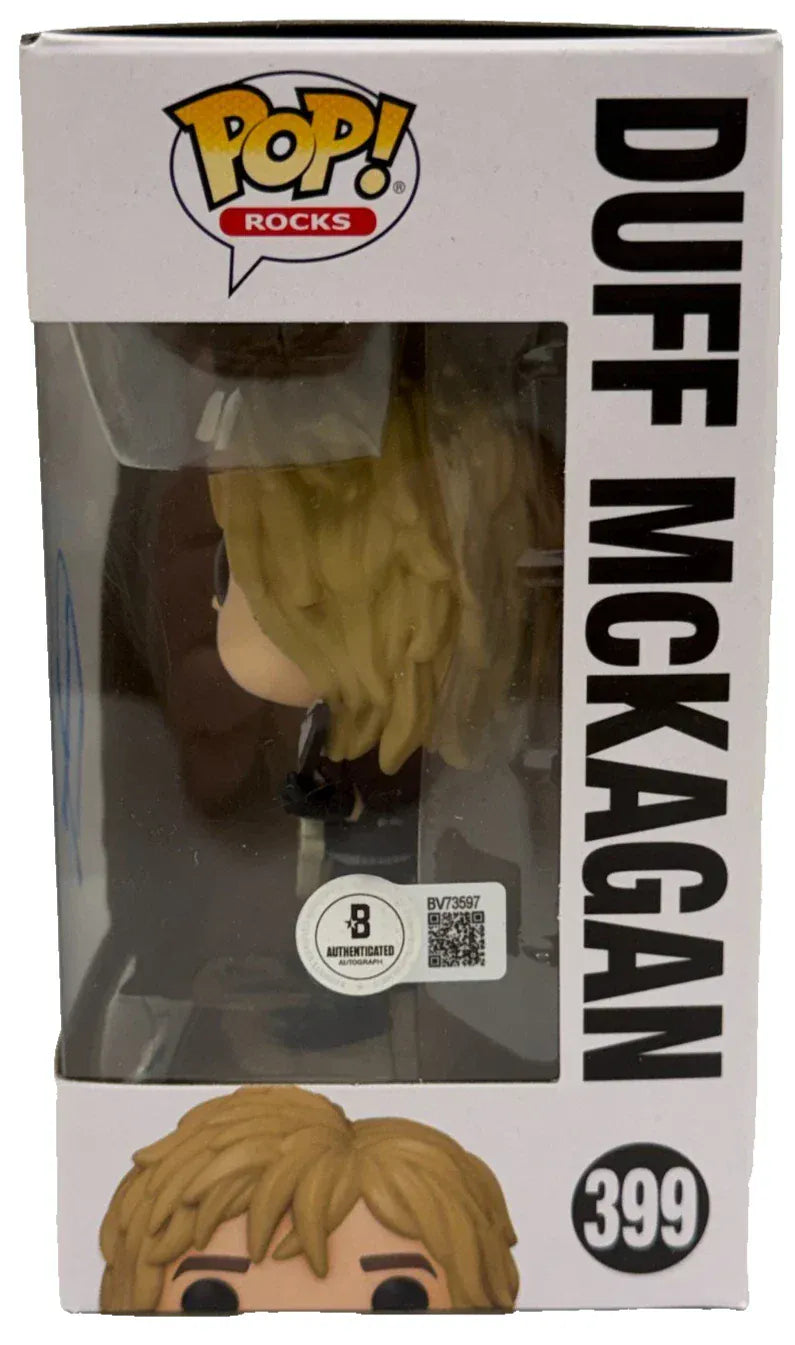 Beckett certificate of authenticity — Duff McKagan signed Guns N Roses 399 Funko Pop Figure