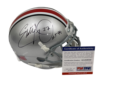 Eddie George Authentic Autographed Ohio State Mini-Helmet